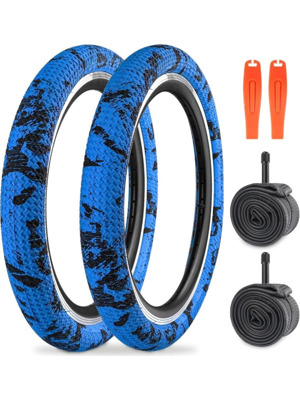 16/20 Inch Bike Tires - 20 x 2.1 Folding Bead Replacement for MTB & BMX